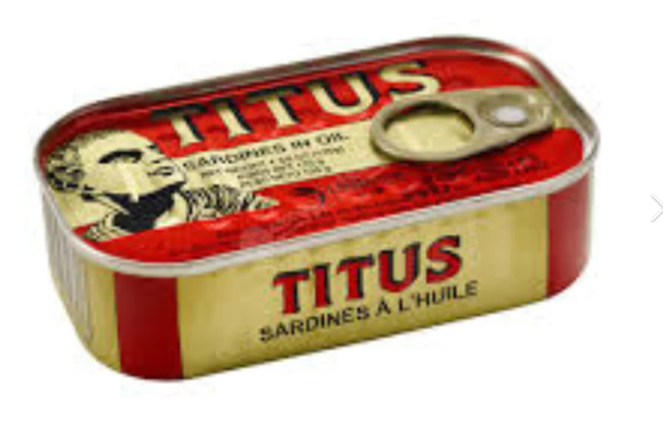 Titus Sardine in Vegetable Oil (25 CANS)